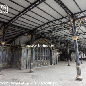 Attractive Iron Car Parking Shed Design Concepts No-2072