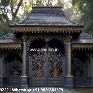 Contemporary Iron Car Parking Shed Design for Dream Homes No-2112