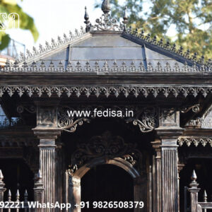 Stylish Iron Car Parking Shed Design for Contemporary Houses No-2115