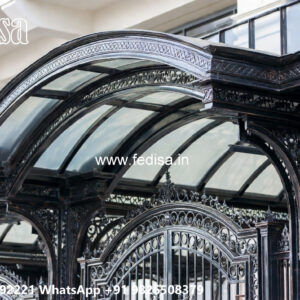 Classic Car Parking Shed Design with Traditional Architecture No-2176