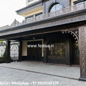 Stylish Classic Car Parking Shed Design with Beautiful Exterior No-2194