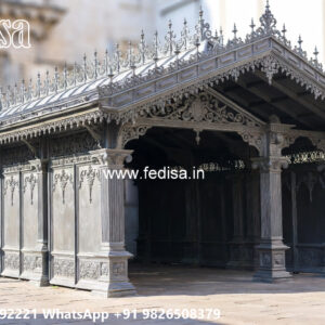 Classic Car Parking Shed Design with Decorative Roof Panels No-2197