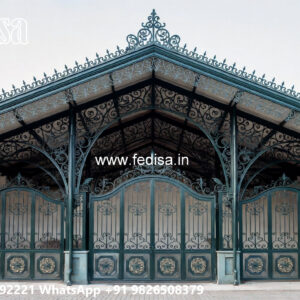 Classic Car Parking Shed Design with Elegant Metal Framework No-2199