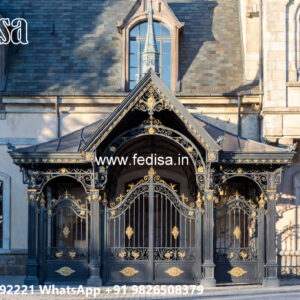 Modern Classic Car Parking Shed Design with Elegant Columns No-2218