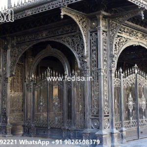 Classic Car Parking Shed Design with Decorative Structural Details No-2227
