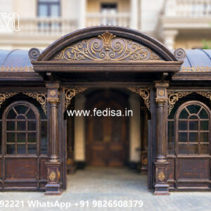 Traditional Classic Car Parking Shed Design with Modern Roof No-2239