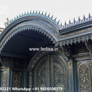 Classic Car Parking Shed Design with Traditional Architectural Details No-2260