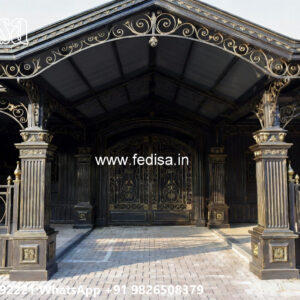 Classic Car Parking Shed Design with Elegant Luxury Roofing No-2266
