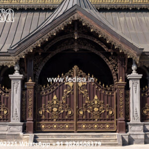 Classic Car Parking Shed Design with Decorative Support Columns No-2287