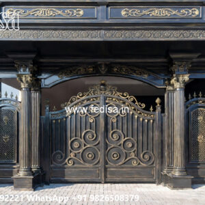 Classic Car Parking Shed Design with Elegant Front Architecture No-2293