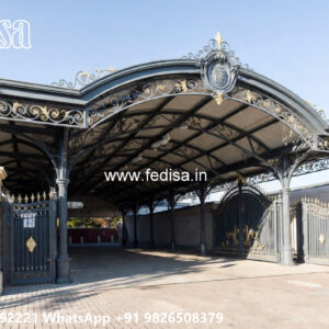 Classic Car Parking Shed Design with Stylish Architectural Appeal No-2334