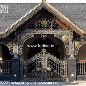 Top Car Parking Shed Design Trends for Luxury Villas No-2344