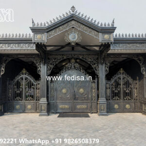 Luxury Car Parking Shed Design with Unique Roof Style No-2389
