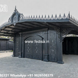 Modern Car Parking Shed Design with Elegant Detailing No-2460