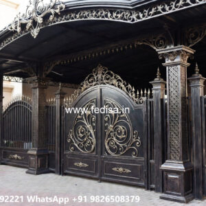 Elegant Car Parking Shed Design with Stylish Lighting Setup No-2508