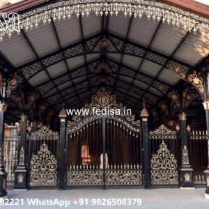 Modern Car Parking Shed Design for Stylish Residential Exterior No-2523