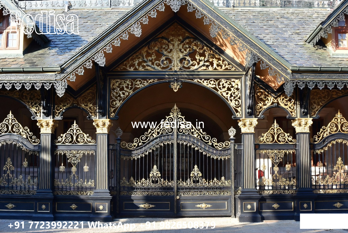 Car Parking Shed Design with Decorative Luxury Elements No-2524