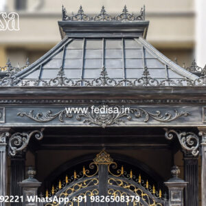 Luxury Car Parking Shed Design with Beautiful Roof Structure No-2557