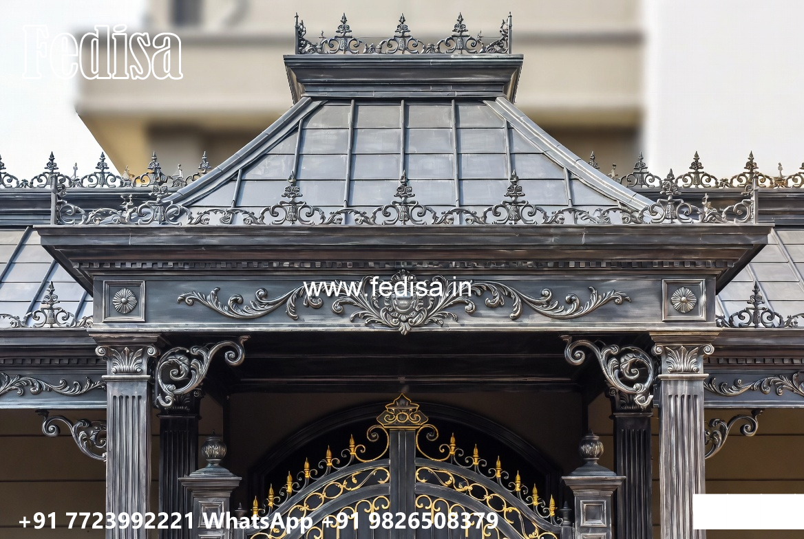 Luxury Car Parking Shed Design with Beautiful Roof Structure No-2557