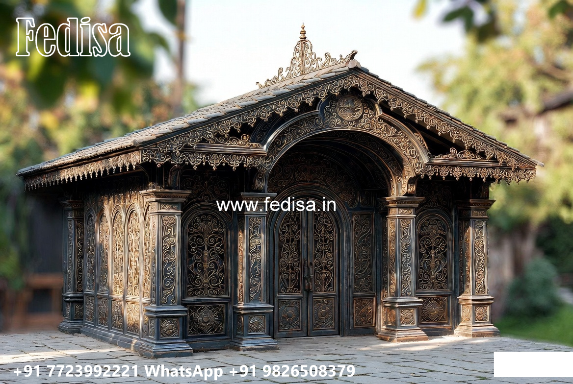 Attractive Car Parking Shed Design with Stylish Roof Structure No-2581