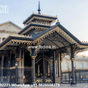 Luxury Car Parking Shed Design for Modern Villas No-2641