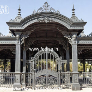 Luxury Car Parking Shed Design with Modern Pillars
