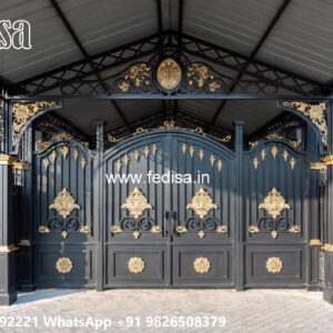 Stylish Luxury Car Parking Shed Design for Luxury Villas No-2686