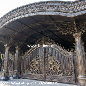 Luxury Car Parking Shed Design with Elegant Ceiling No-2687