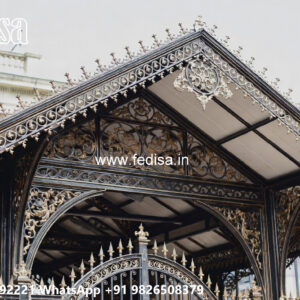 Luxury Car Parking Shed Design with Premium Ceiling Design No-2712