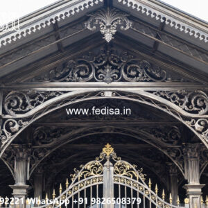 Luxury Car Parking Shed Design for Premium Villa Exterior No-2766