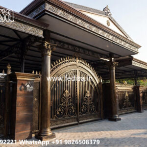 Stylish Luxury Car Parking Shed Design with Beautiful Roofing No-2767