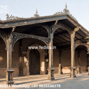 Luxury Car Parking Shed Design with Decorative Roof Panels No-2772