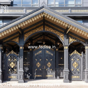 Elegant Luxury Car Parking Shed Design with Modern Roof Style No-2789