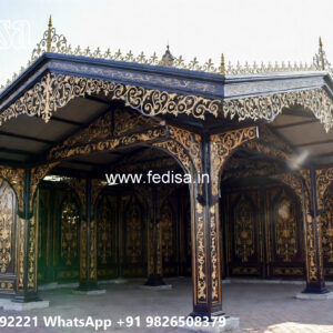 Luxury Car Parking Shed Design with Stylish Roof Construction No-2808