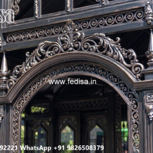 Luxury Car Parking Shed Design with Elegant Architectural Details No-2819