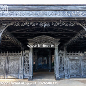 Durable Iron Car Parking Shed Design for Villas No-2844