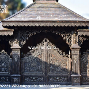 Iron Car Parking Shed Design with Modern Roofing No-2848