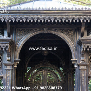 Decorative Iron Car Parking Shed Design for Luxury Homes No-2850