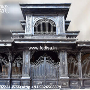 Stylish Iron Car Parking Shed Design with Modern Appeal No-2865