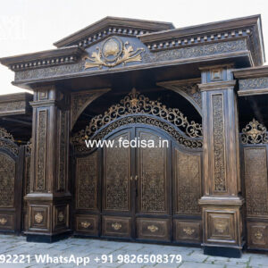 Decorative Iron Car Parking Shed Design with Elegant Finish No-2899