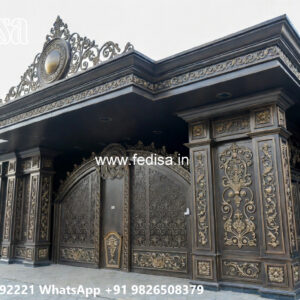 Modern Iron Car Parking Shed Design with Stylish Roof Panels No-2903