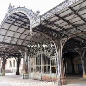 Iron Car Parking Shed Design with Elegant Structural Layout No-2909