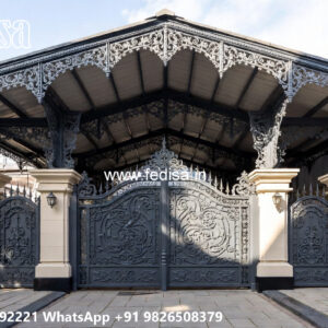 Iron Car Parking Shed Design with Attractive Ceiling Concepts No-2913
