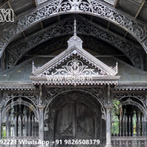 Luxury Classic Car Parking Shed Design with Stylish Columns No-2966