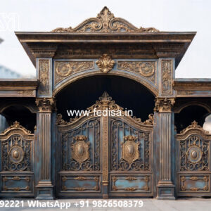 Classic Car Parking Shed Design with Elegant Support Columns No-2975