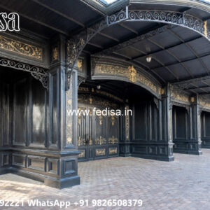 Traditional Classic Car Parking Shed Design with Elegant Appeal No-3009