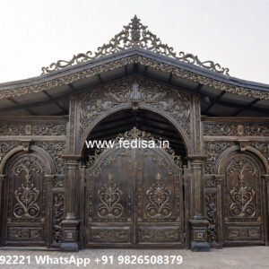 Premium Classic Car Parking Shed Design for Elegant Villas No-3011