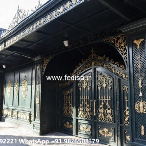 Classic Car Parking Shed Design with Decorative Front Concepts No-3091