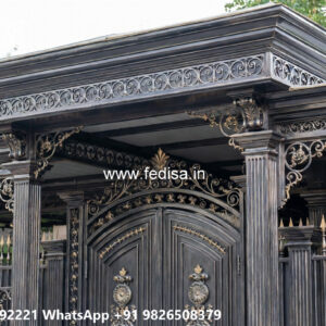 Modern Car Parking Shed Design with Decorative Elements No-3208