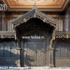 Elegant Car Parking Shed Design with Luxury Outdoor Appeal No-3352